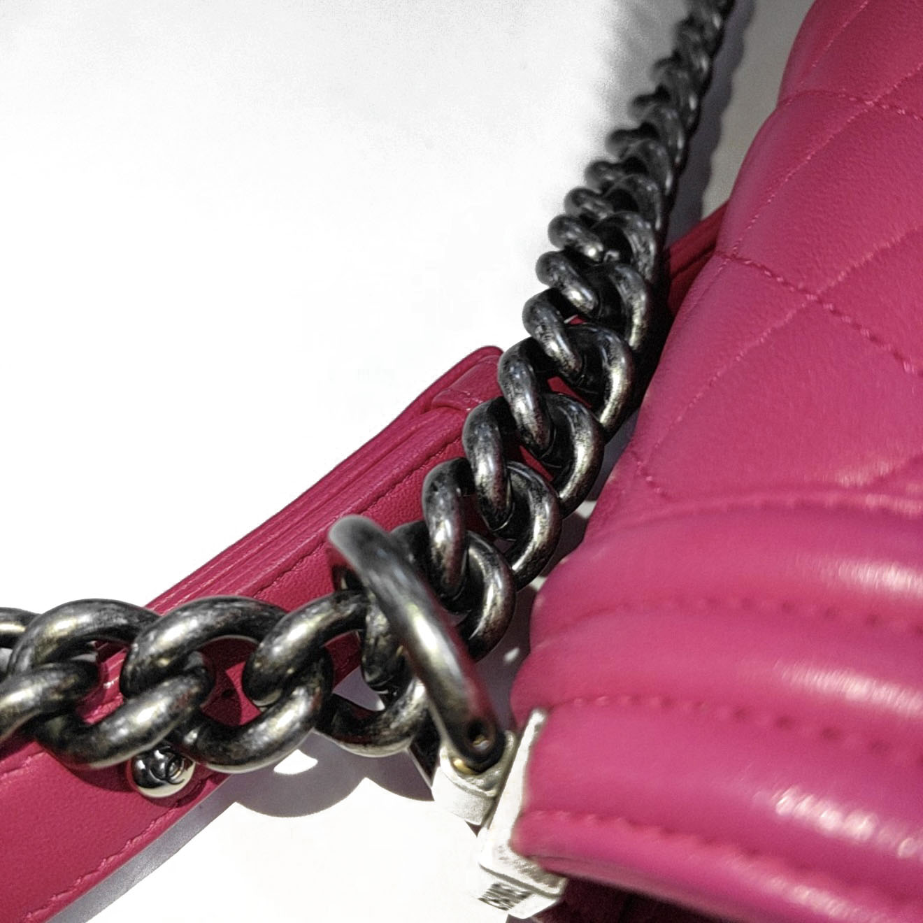 PRE-ORDER Chanel Lambskin Quilted New Medium Boy Flap Pink