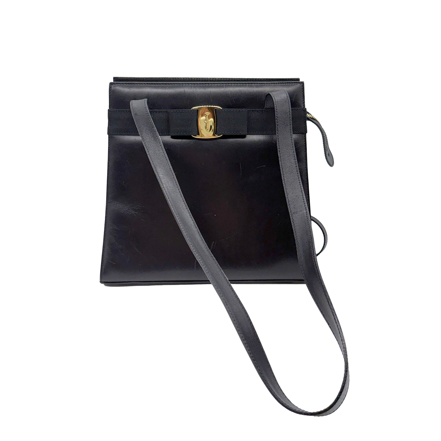 CONSIGNMENT Salvatore Ferragamo Vara Bow Shoulder Bag