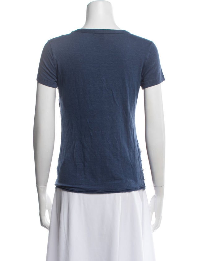 $780 Louis Vuitton Logo Linen T Shirt Small Womens