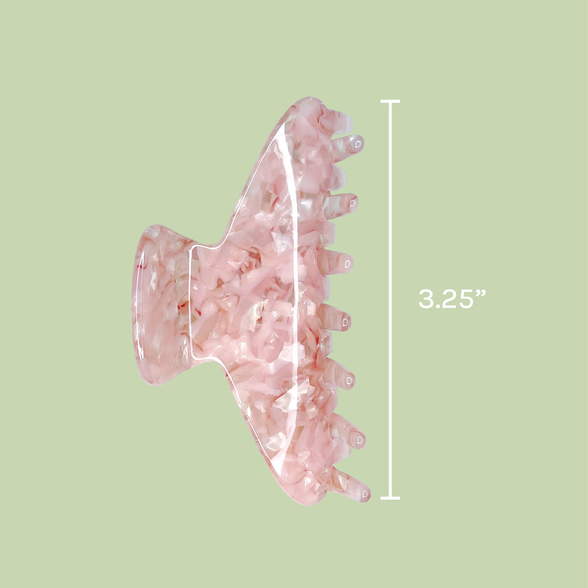 Happy Hour Pink French Biodegradable Claw Clip