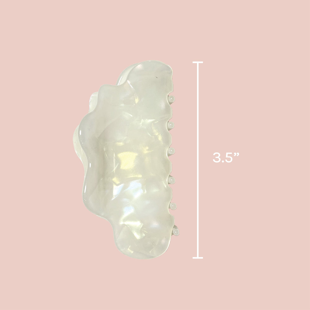 Resort Ready White Cloud Biodegradable Claw Clip