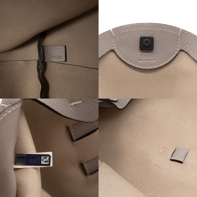 $1150 NEW Chloe Darryl Medium Motty Grey Leather Tote