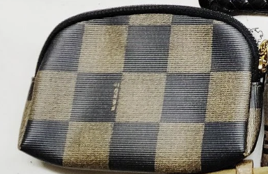 Vintage Fendi Checker Clutch Bag 10020858