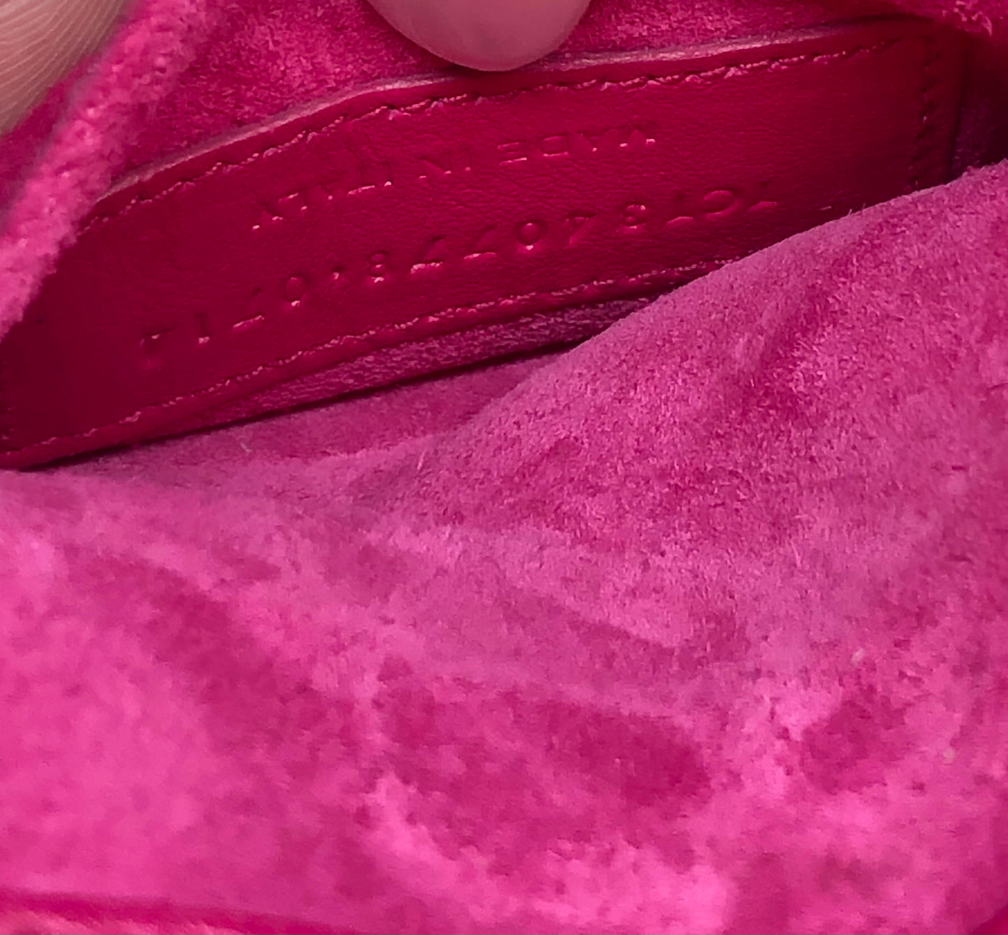 Saint Laurent Calfskin Nano Sac De Jour Lipstick Fuchsia