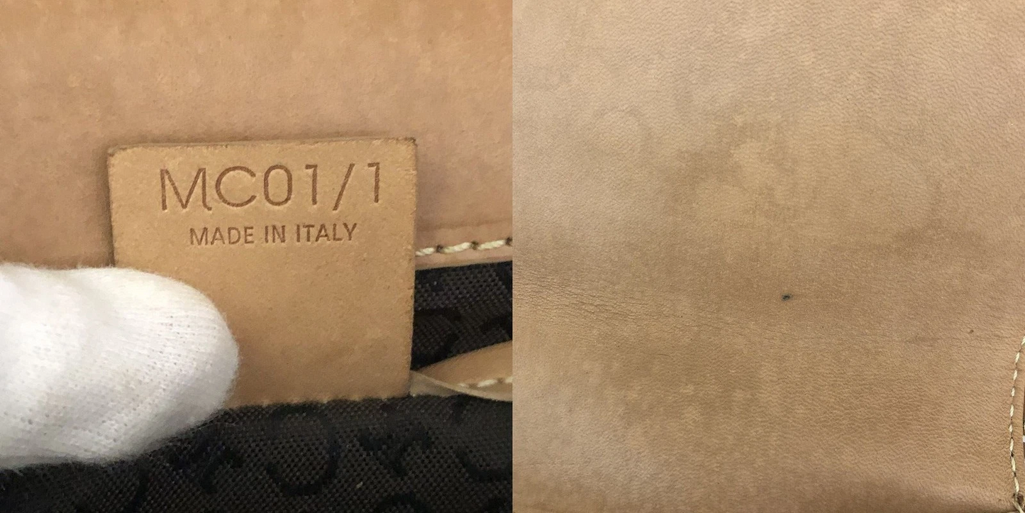 CELINE Macadam C Suede Leather Shoulder Bag Brown