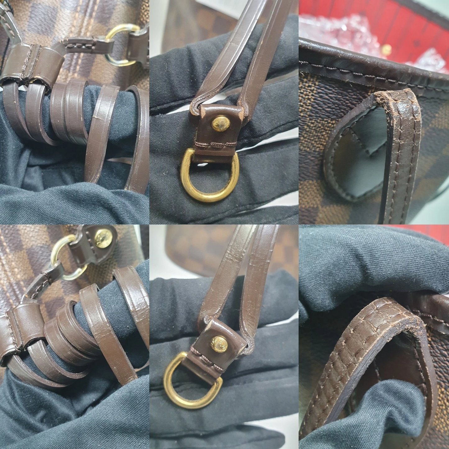Louis Vuitton Neverfull MM Damier Ebene CLA487
