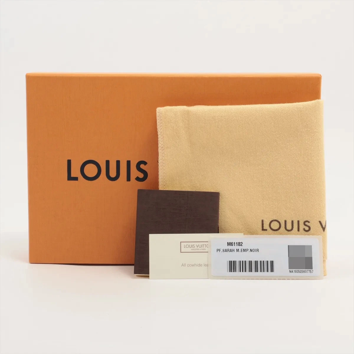 Louis Vuitton Empreinte Portefeuille Sarah M61182 Noir Long Wallet