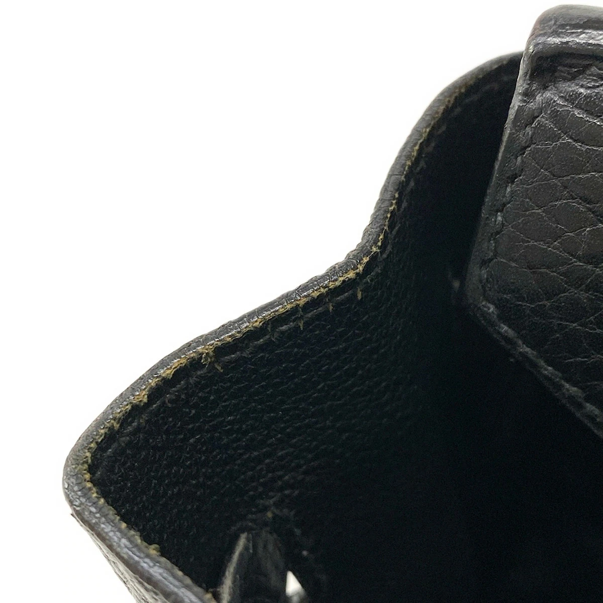 HERMES Birkin 35 Black Togo Square J Handbag