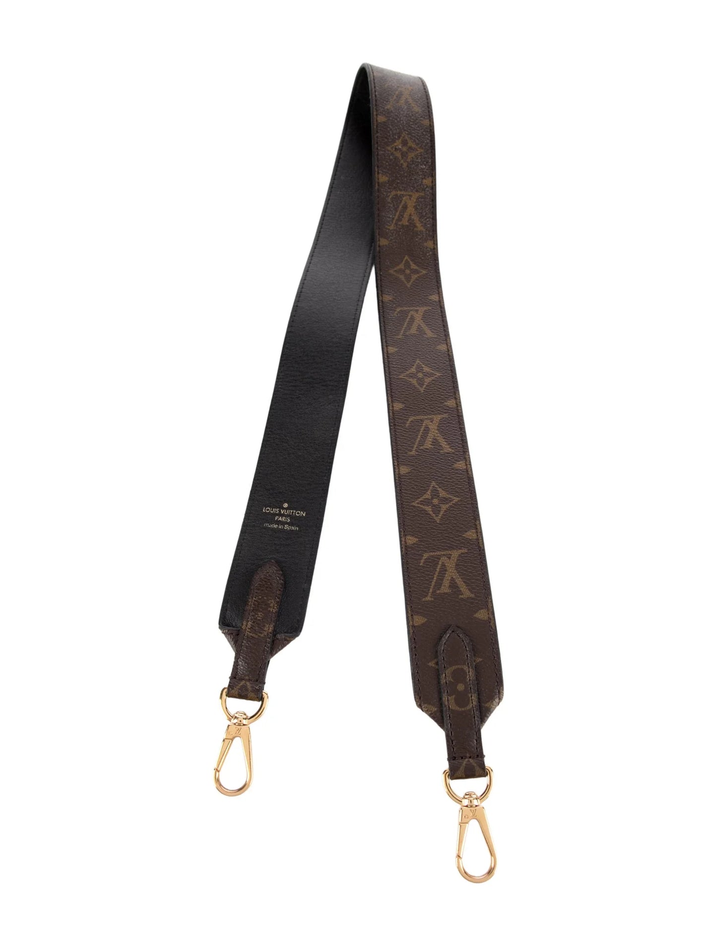 $625 Louis Vuitton Monogram Bandouliere Shoulder Strap Black