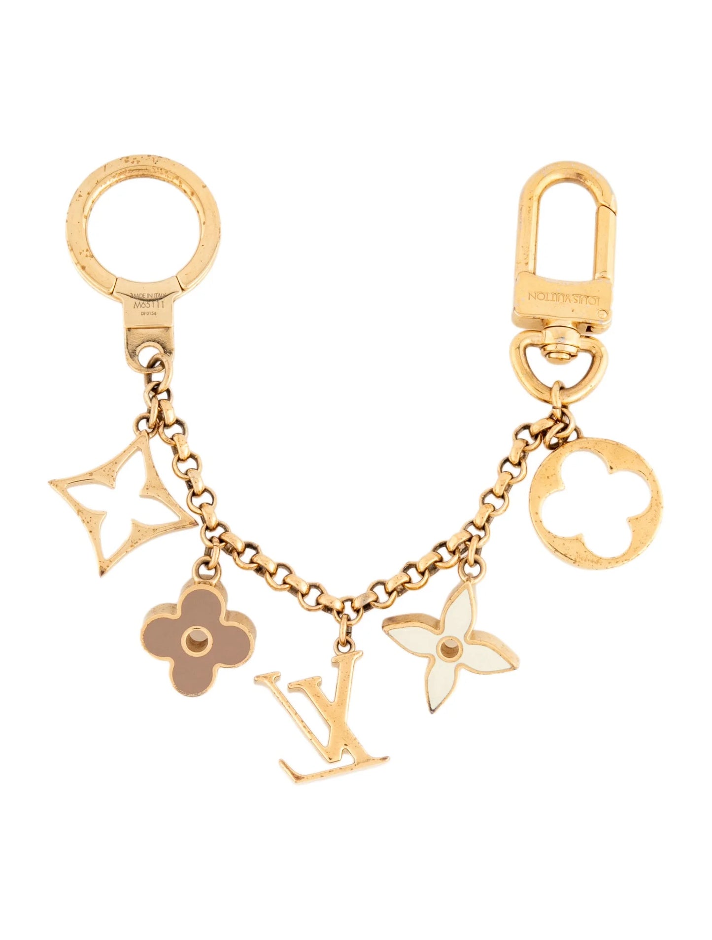 $675 Louis Vuitton Fleur De Monogram Bag Charm