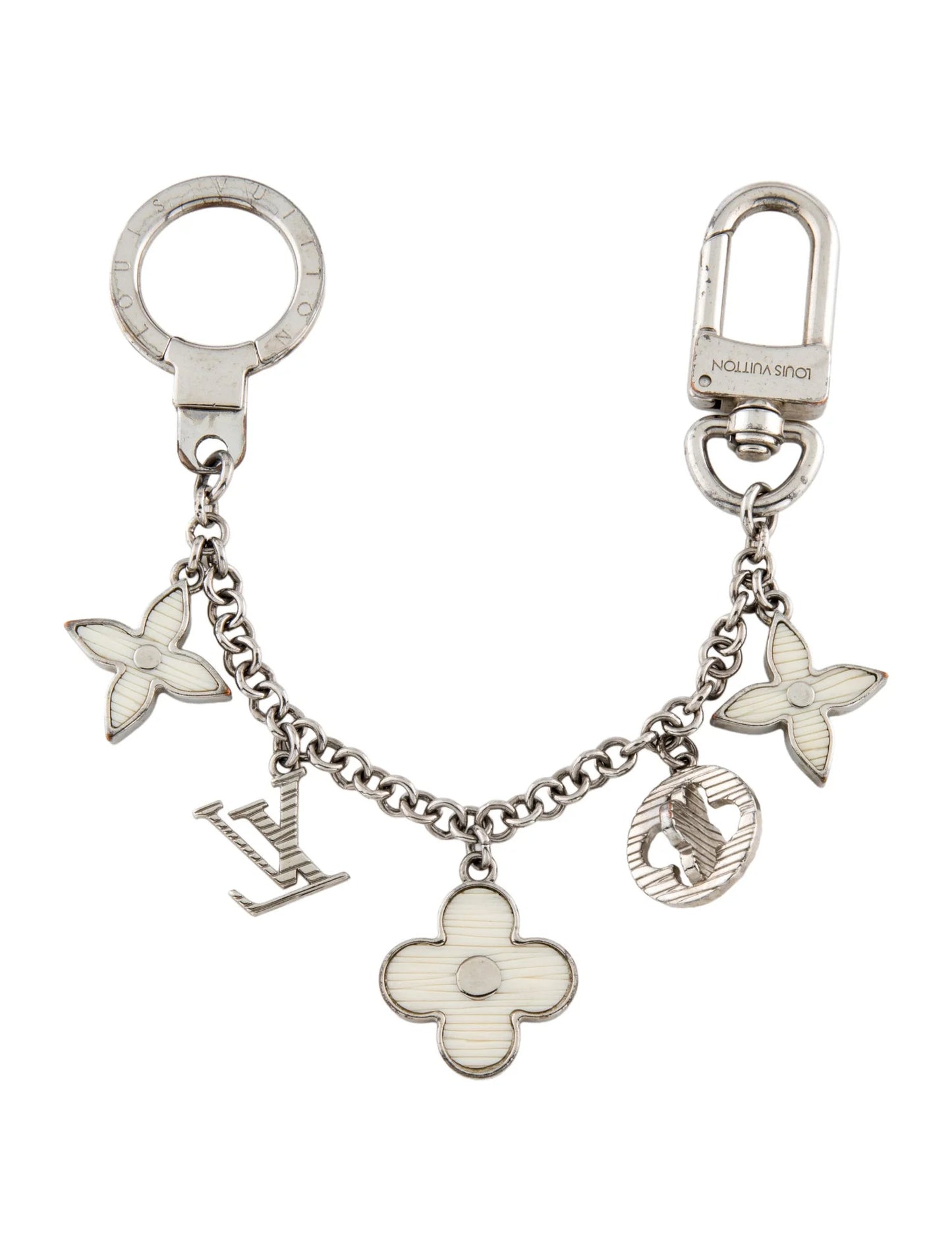 $655 Louis Vuitton Fleur d'Epi Bag Charm Chain