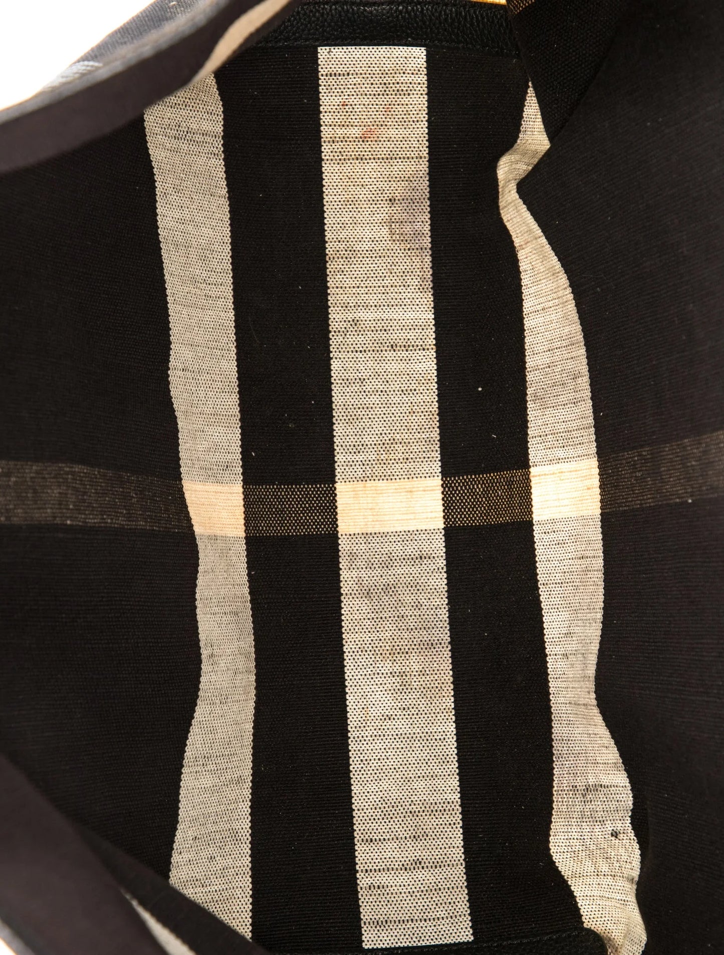 $900 Burberry Coated Canvas Mega Check Medium Doodle Tote Black White