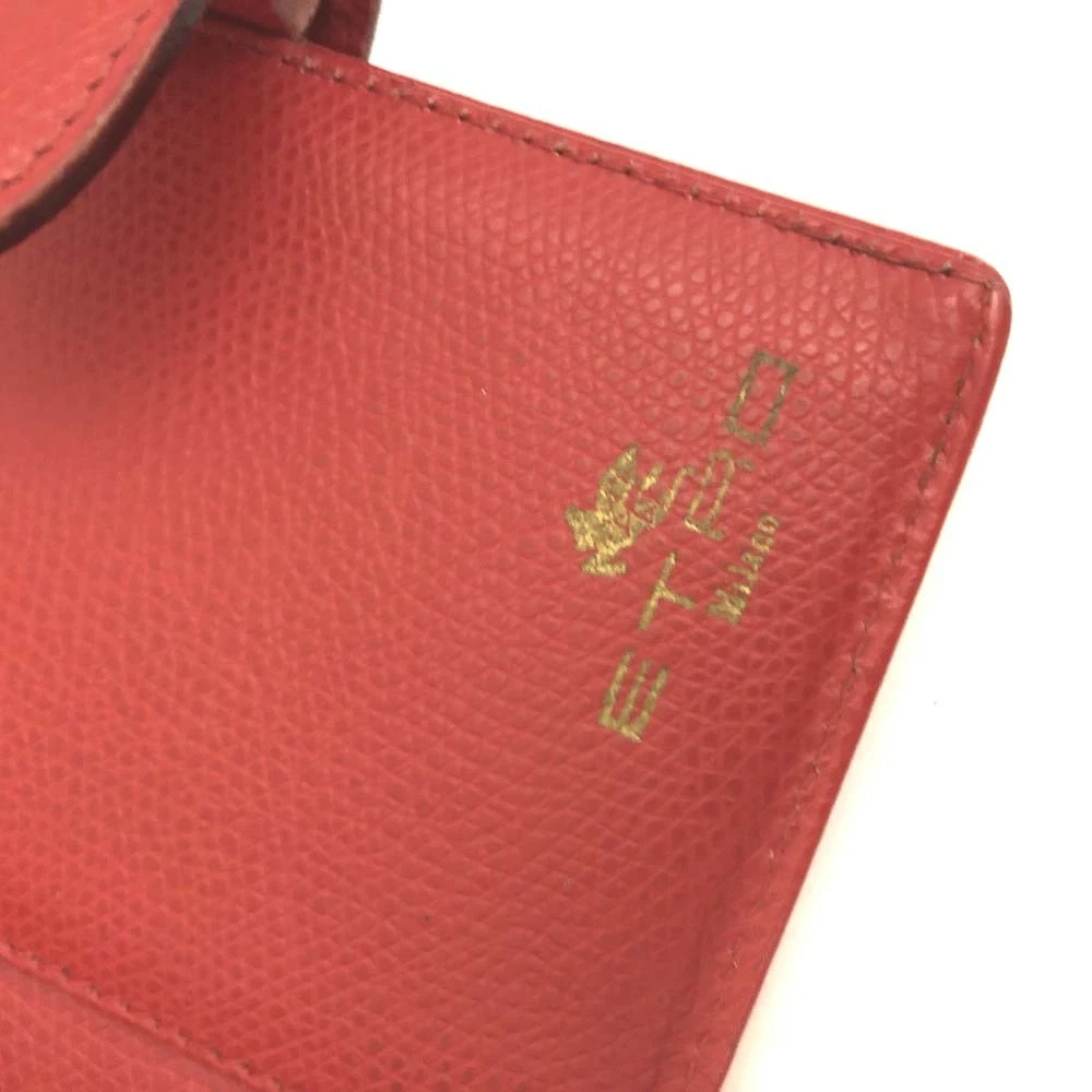 ETRO Leather Notebook Cover Red