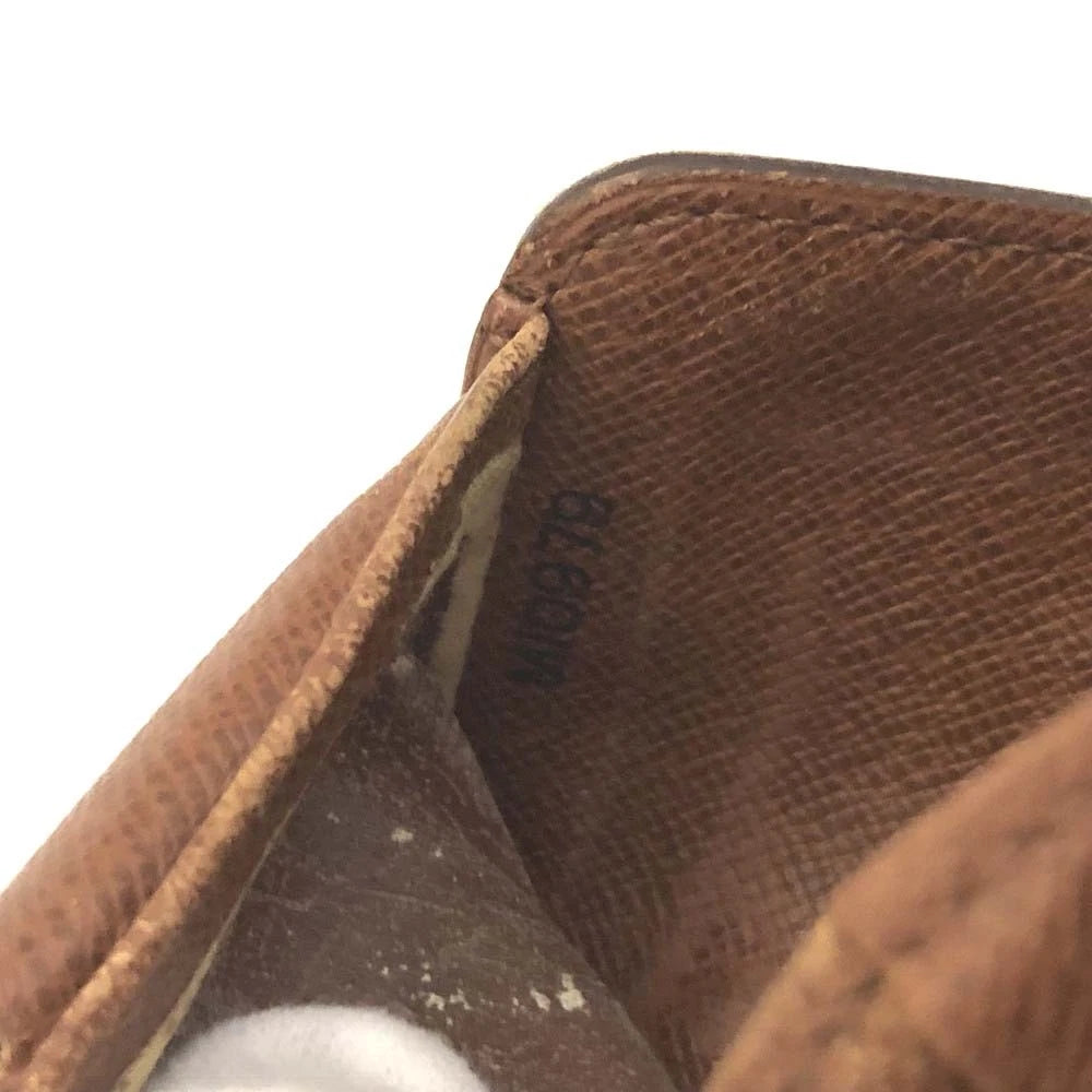 Louis Vuitton Monogram Compact Zip Bifold Wallet Brown MI0979