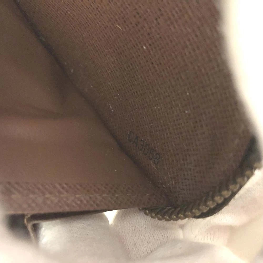 $915 2008 WELL WORN Louis Vuitton Monogram Zippy Zip Around Long Wallet Purse Brown CA3058