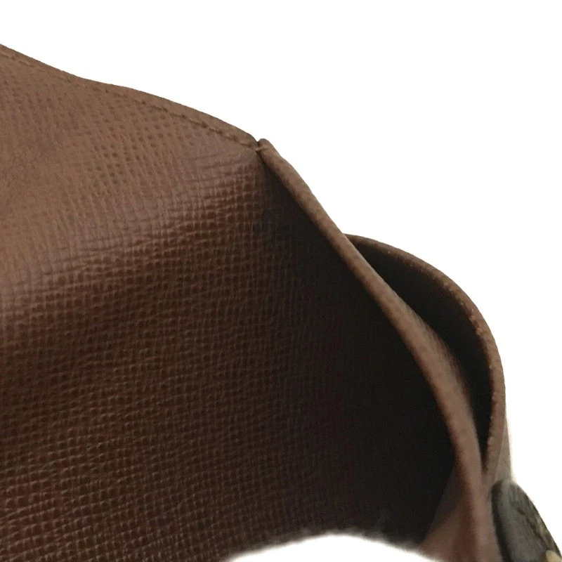 $750 Louis Vuitton Monogram Porte Papier Zippe Bifold Wallet Brown SP1012