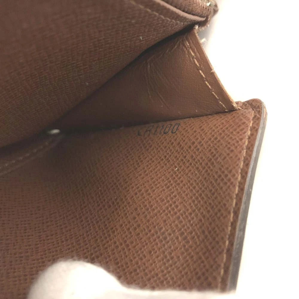 $775 2010 Louis Vuitton Monogram Portefeiulle Alexandra Trifold Wallet Brown CA1100