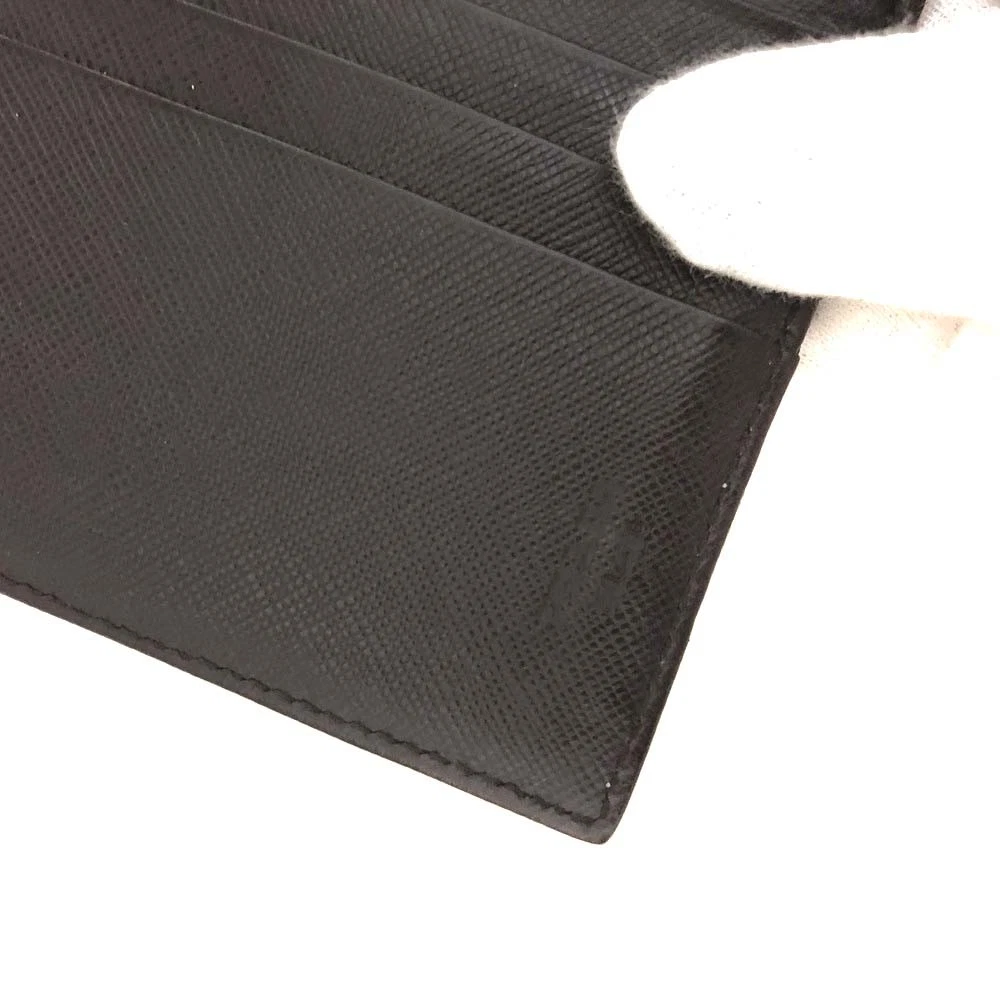 $1070 PRADA Logo Plate Nylon Trifold Wallet Purple