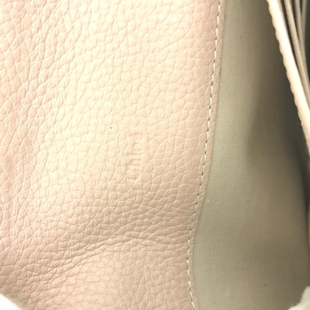 $715 Chloe Alphabet Leather Long Bifold Wallet Pink M