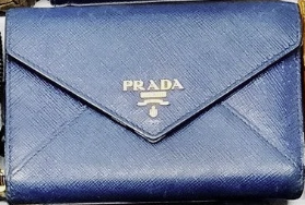 Prada Saffiano Leather Envelope Wallet Blue Giveaway 10020847