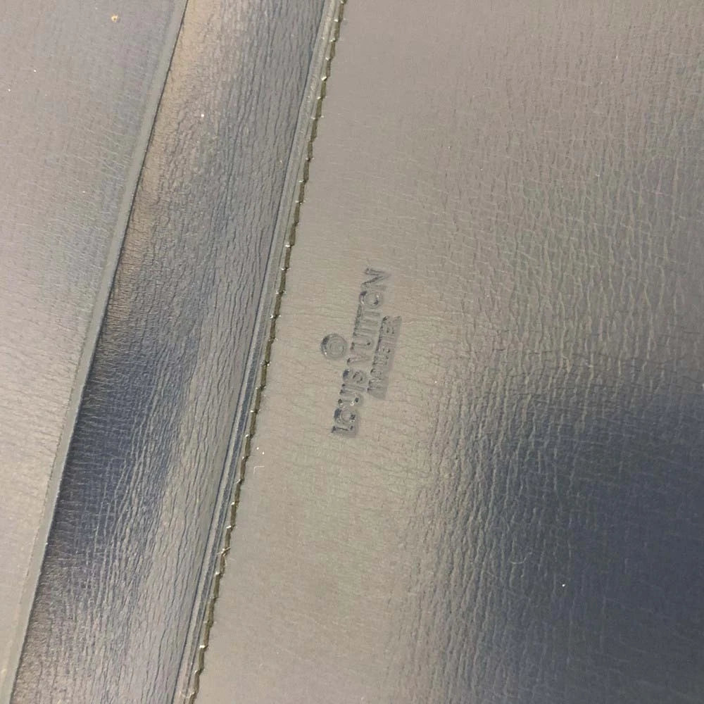 Louis Vuitton Epi Agenda Poche Leather Pocket Notebook Cover Blue