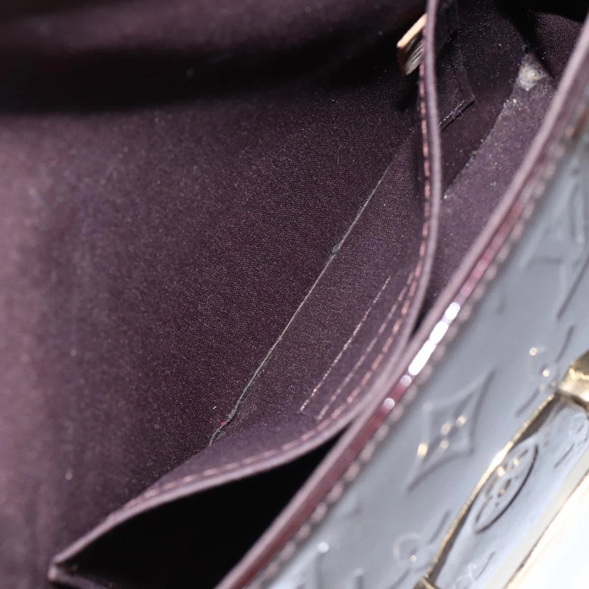 $1640 2011 LOUIS VUITTON Monogram Vernis Bellflower GM Amarante FL4111