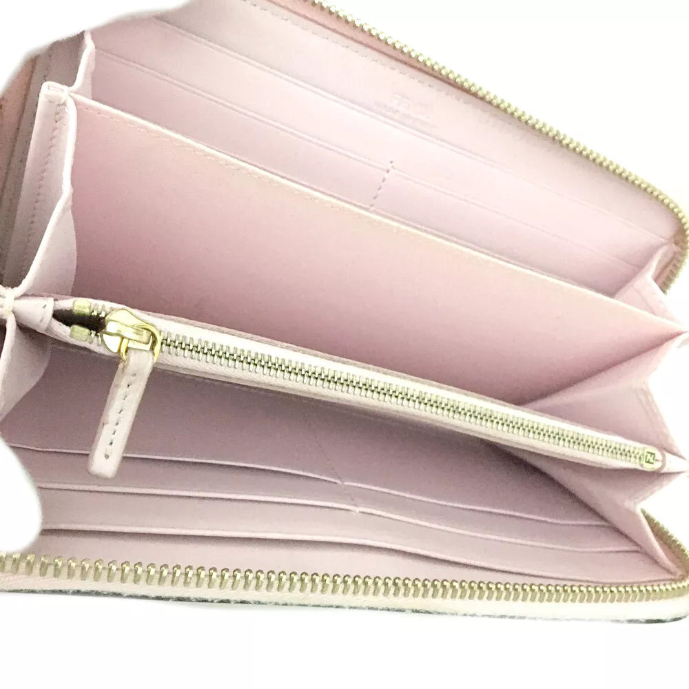 Fendi Vitello Liberty Lucido F is Fendi Zip Around Wallet Pink