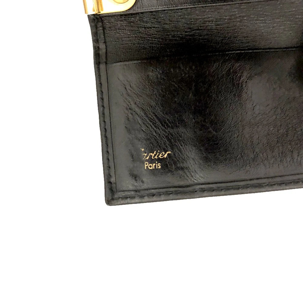 Pasha de Cartier Leather 6 Ring Key Case Black