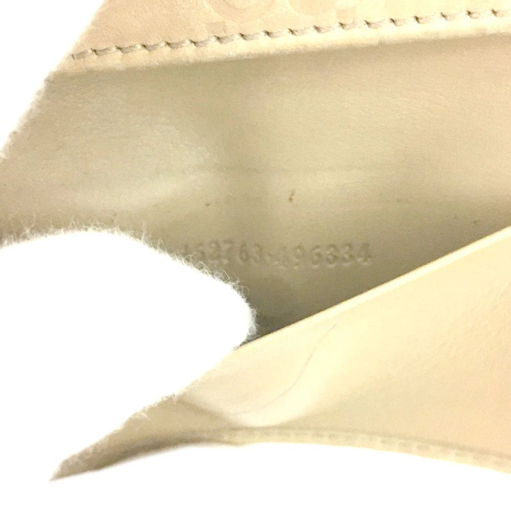 GUCCI Ssima Interlocking G Leather 6 Rings Key Case Beige