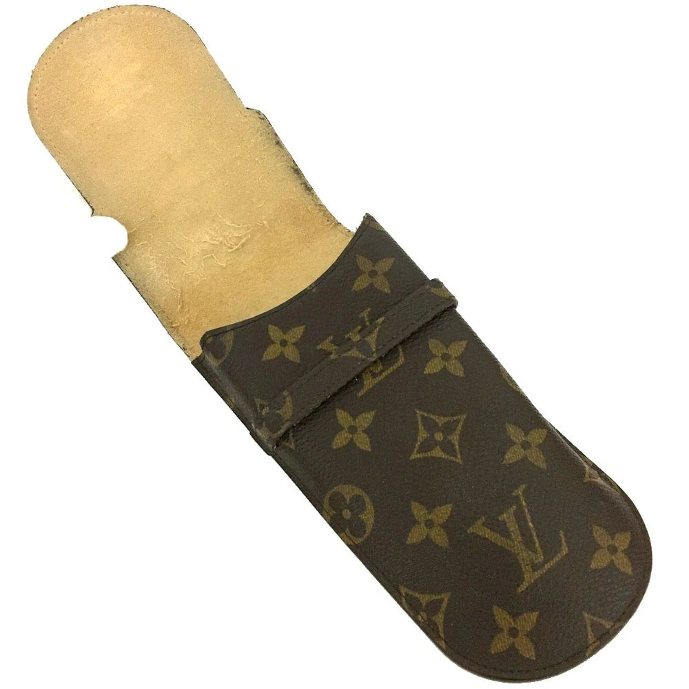 Louis Vuitton Monogram Etui a Lunettes Rabat Glasses Case Brown MI0957
