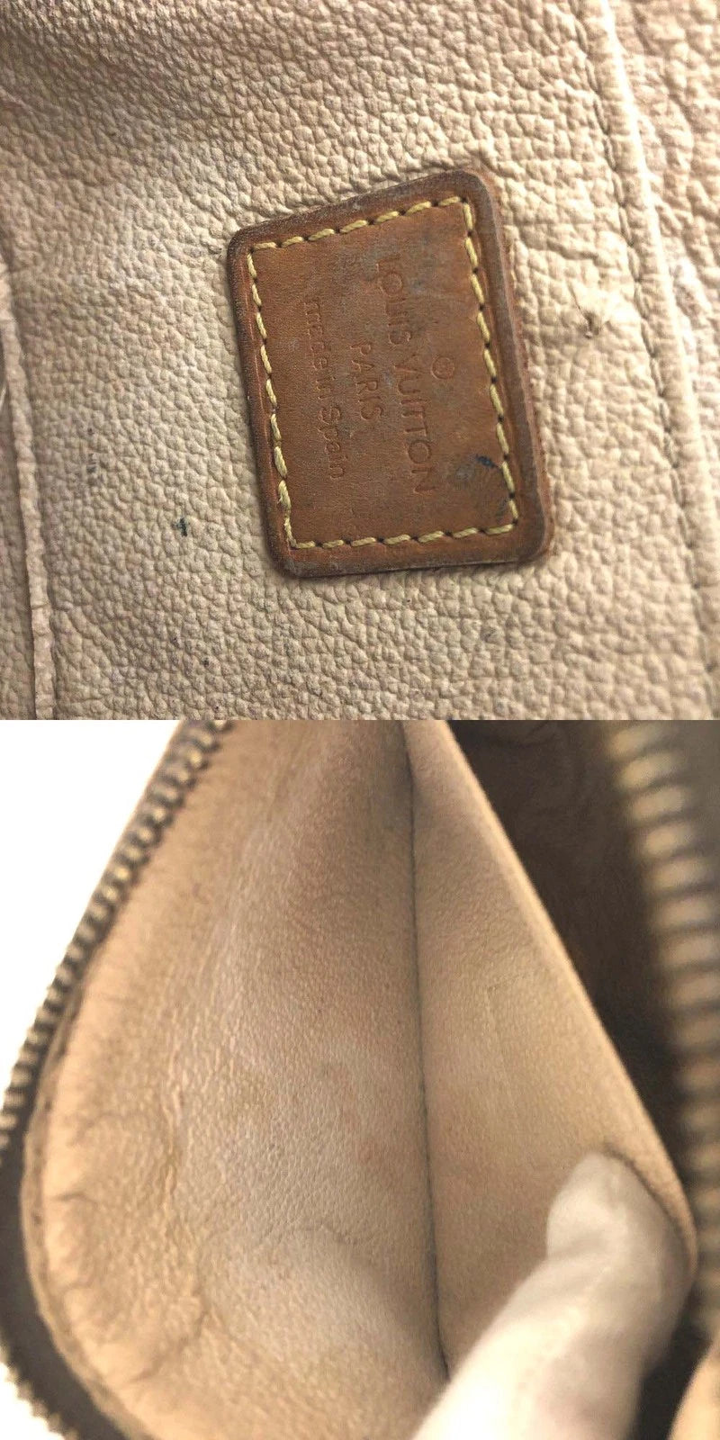 $600 Louis Vuitton Monogram Pochette Cosmetics Pouch Brown CA0041