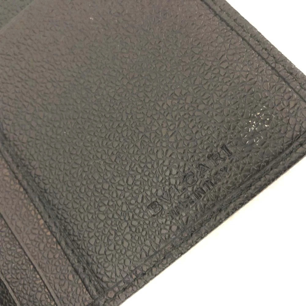 $780 BVLGARI Millerige PVC Leather Long Bifold Wallet Silver