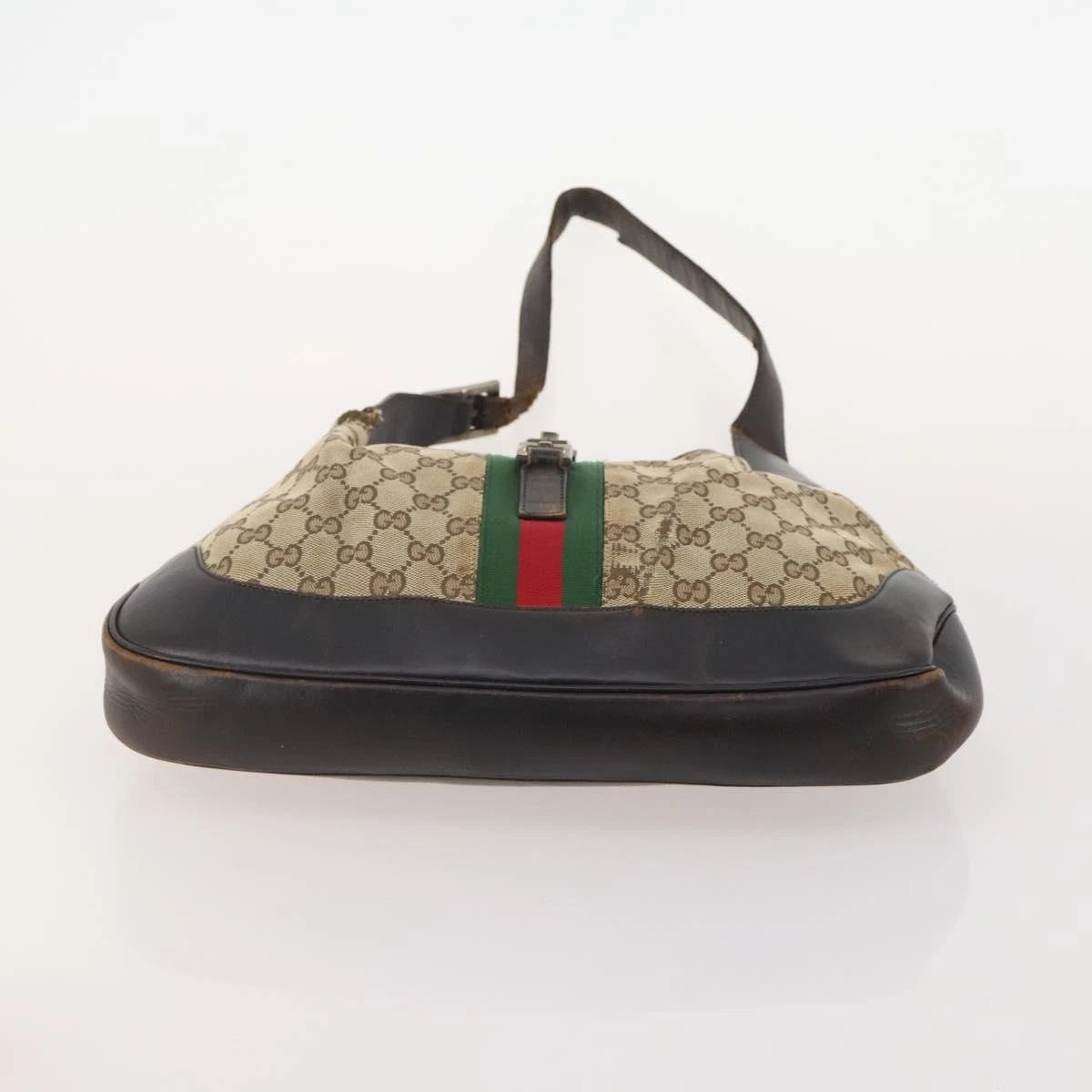 GIVEAWAY BAG Gucci Jackie GG Canvas Shoulder Bag with Web Stripe GIVEAWAY BAG