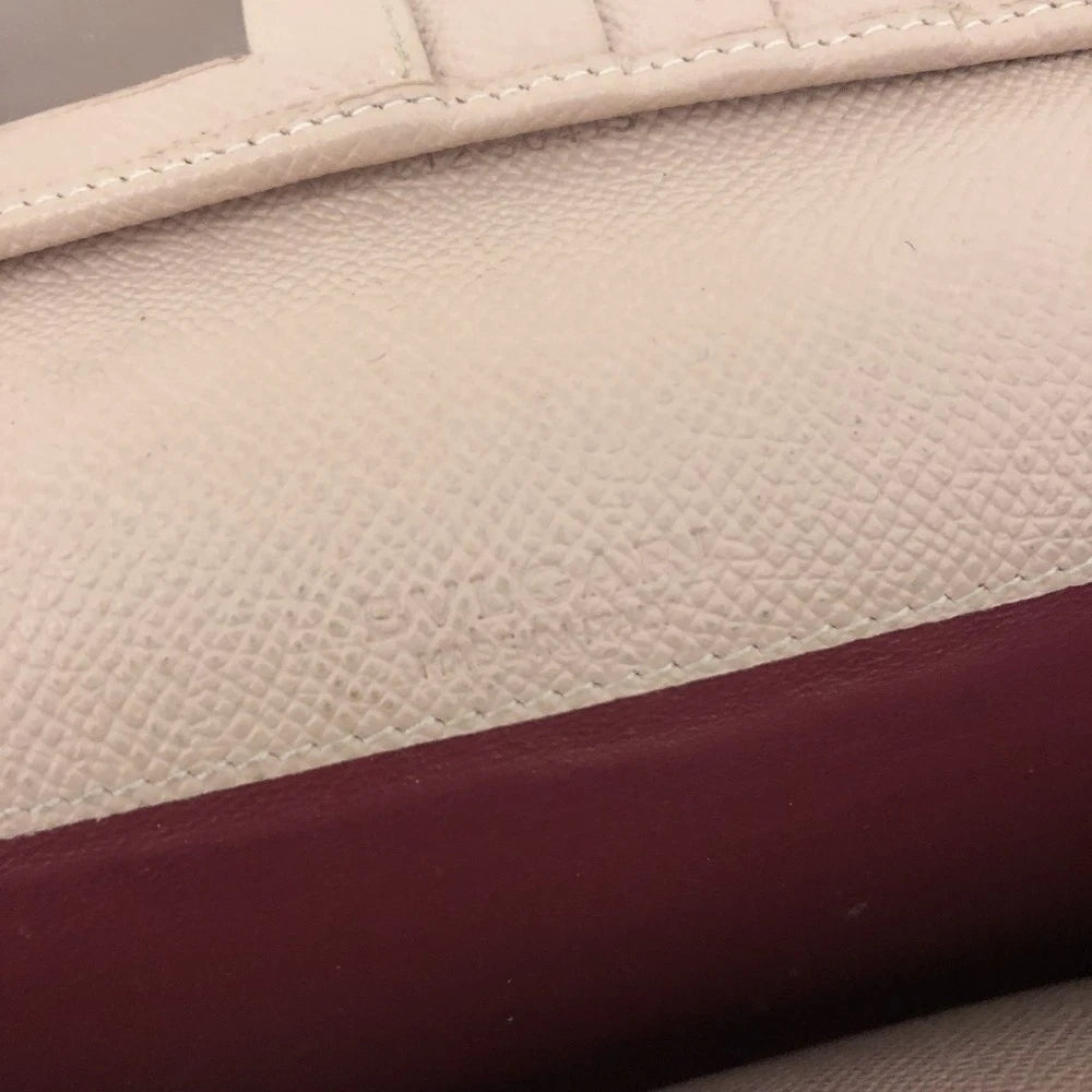 $882 BVLGARI BVLGARIBVLGARI Leather Bifold Long Wallet Pink