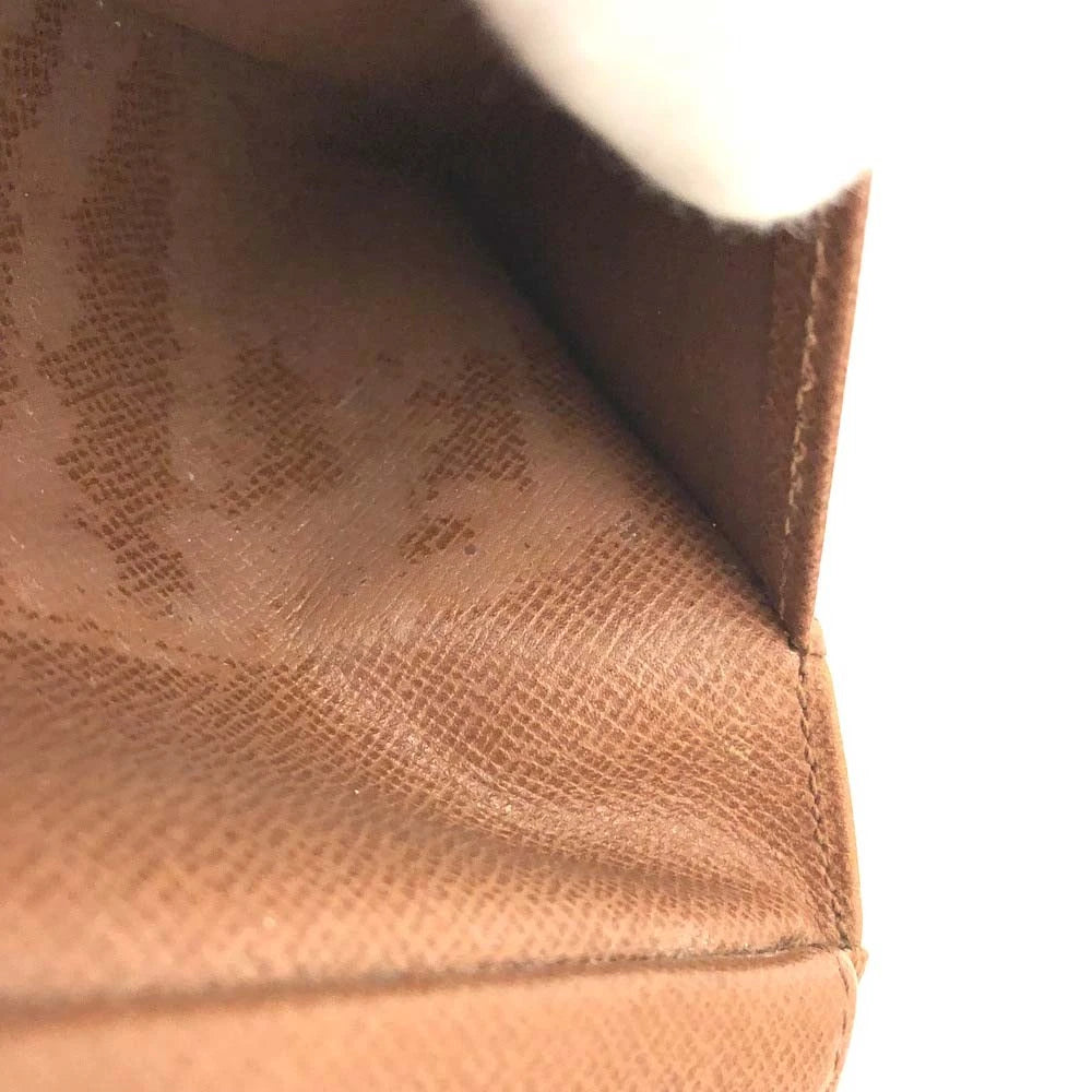 Louis Vuitton Monogram Porte Tresor Etui Papiers Trifold Wallet Brown MI1914