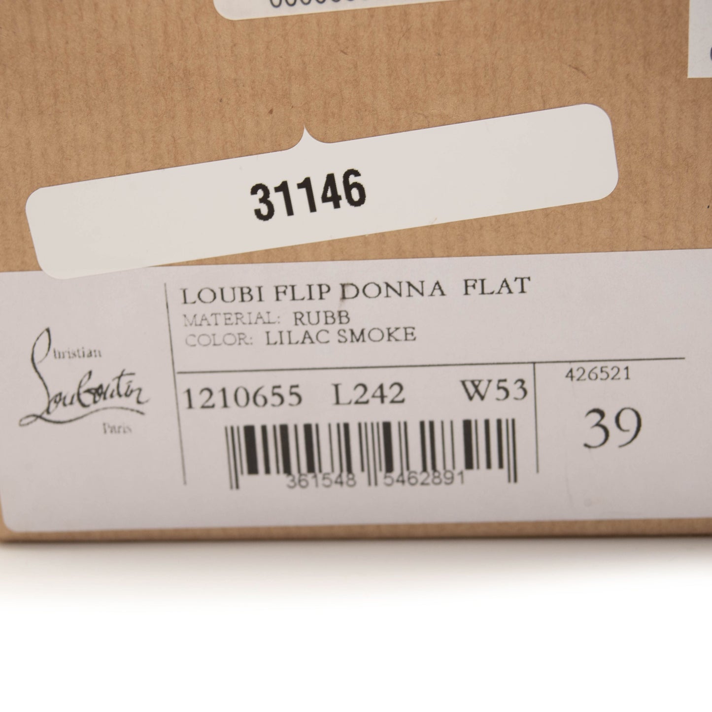 Christian Louboutin Loubi Flip Flop (Women) Lilac EU 39 US 9