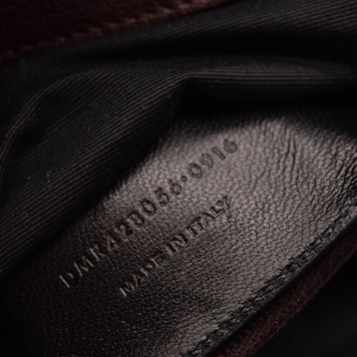 USED Saint Laurent Sheepskin Matelasse Chevron Monogram Medium College Bag Rouge Legion