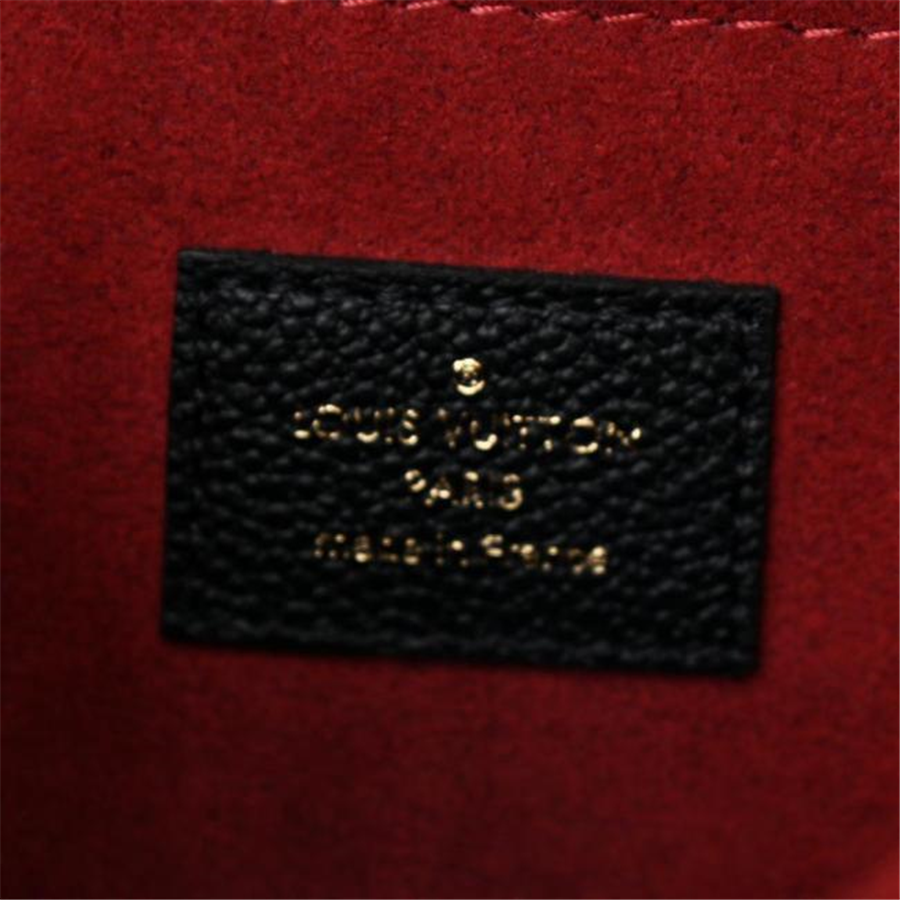 Louis Vuitton Pochette Métis Empreinte Monogram Giant Black Leather Shoulder Bag