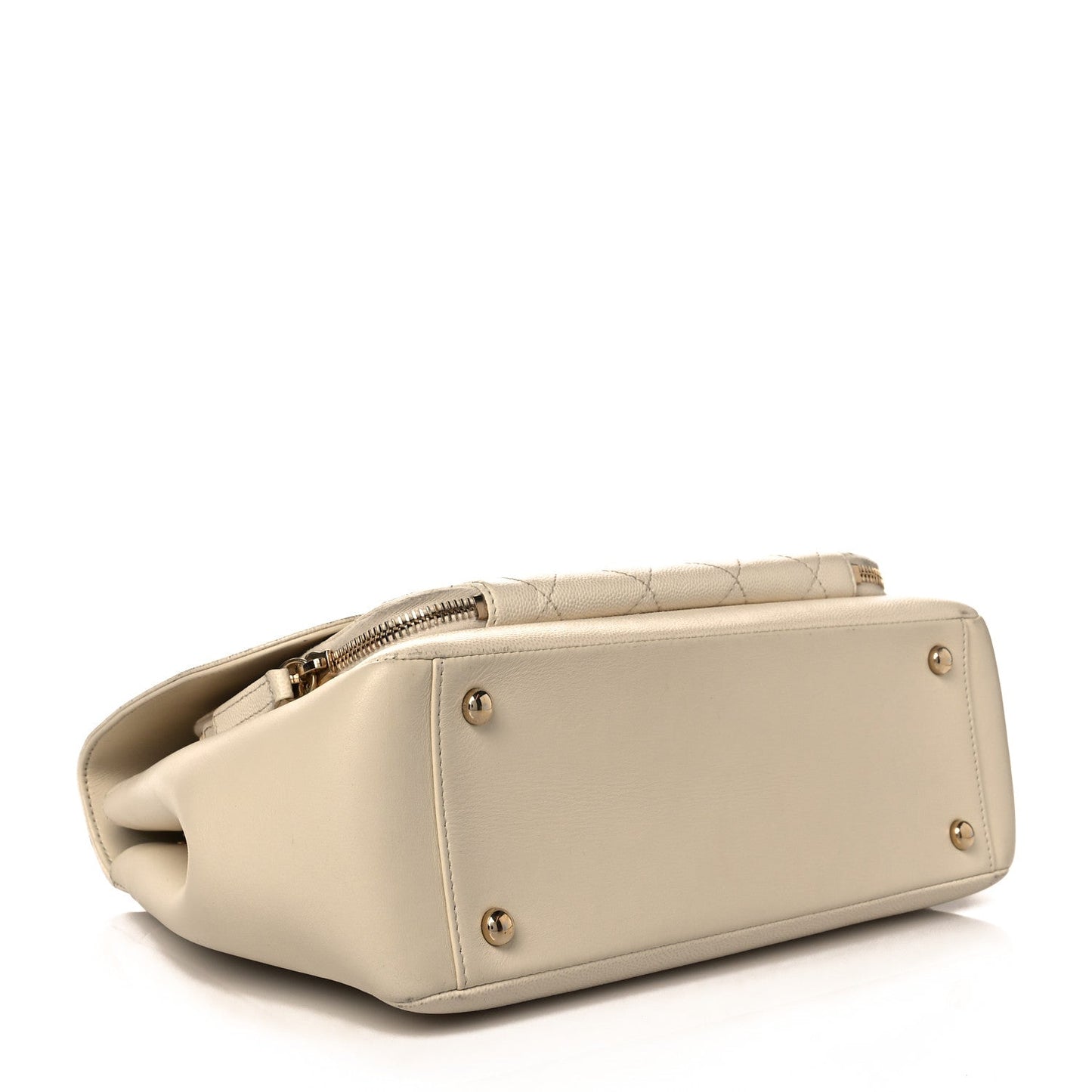 Chanel Caviar quilted large business affinity flap white