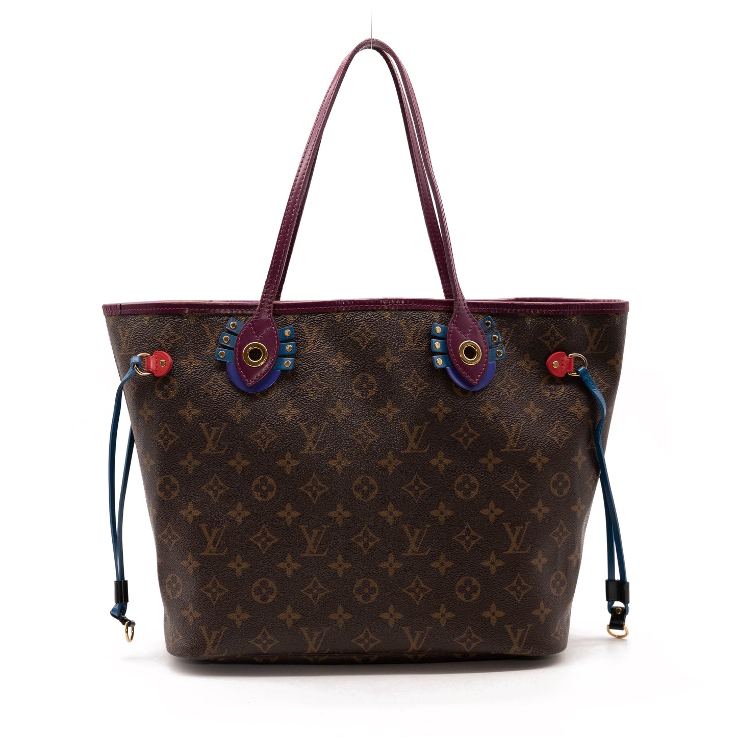 LOUIS VUITTON Monogram Totem Neverfull MM Magenta