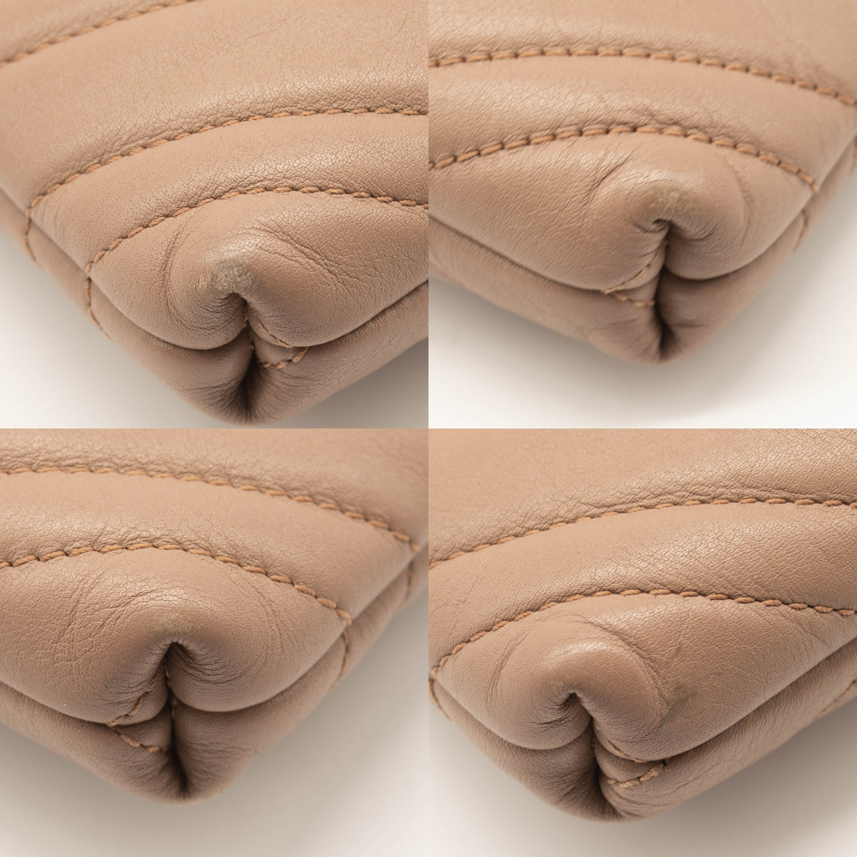 Gucci Calfskin Matelasse Mini GG Marmont Chain Bag Porcelain Rose