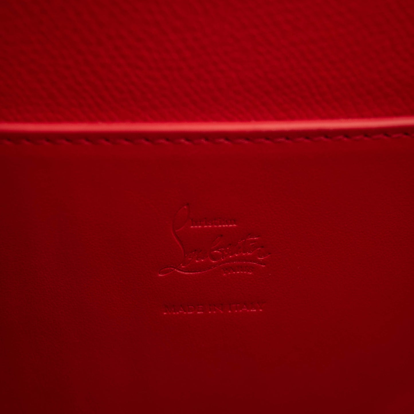 NEW Christian Louboutin Large Cabarock Croc Embossed Leather Tote Brown