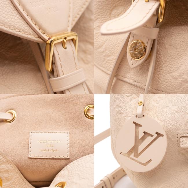 Louis Vuitton Montsouris New Creme White Monogram Empreinte Leather Backpack
