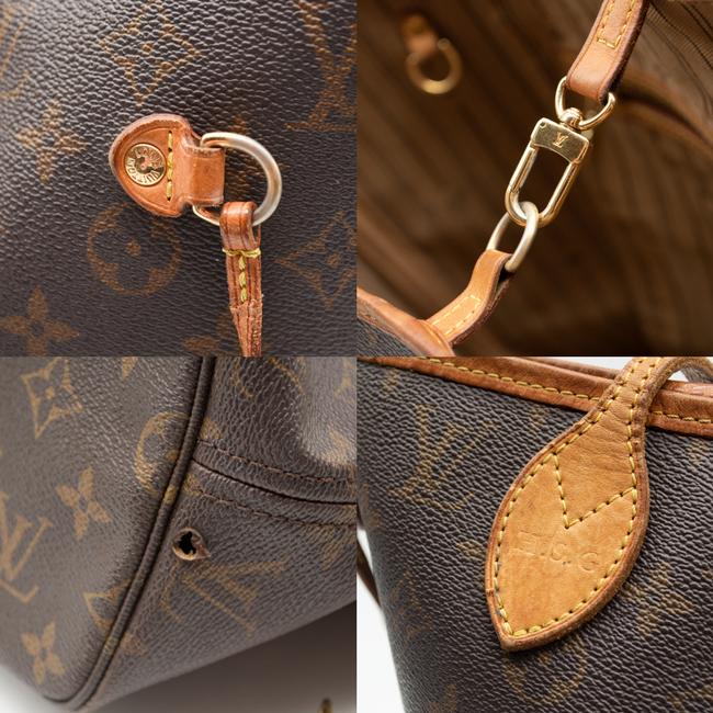 Louis Vuitton Neverfull Mm Brown Monogram Canvas Tote