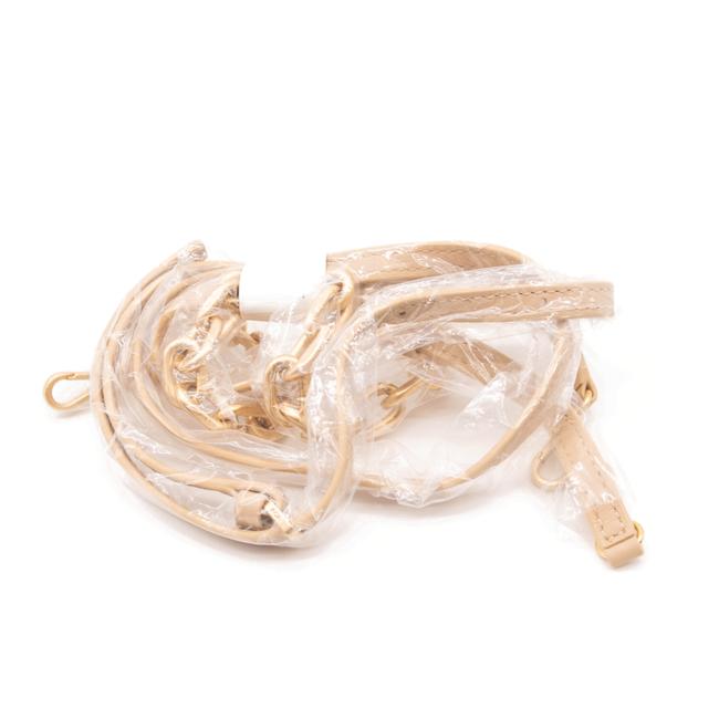 NEW MCM Shoulder Mini Color Splash Logo Beige Polyurethane Cross Body Bag