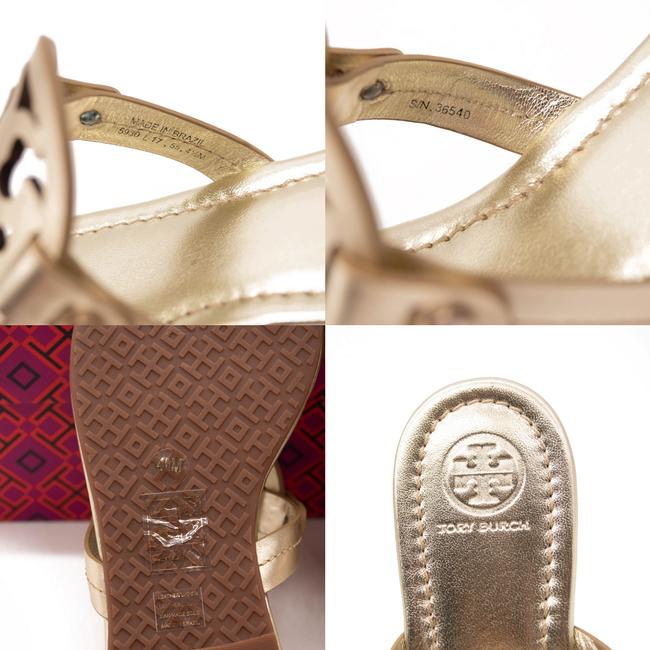 NEW Tory Burch Gold Miller Flip Flop Flats Us4.5 Sandals
