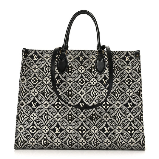 LOUIS VUITTON Jacquard Since 1854 Onthego GM Grey