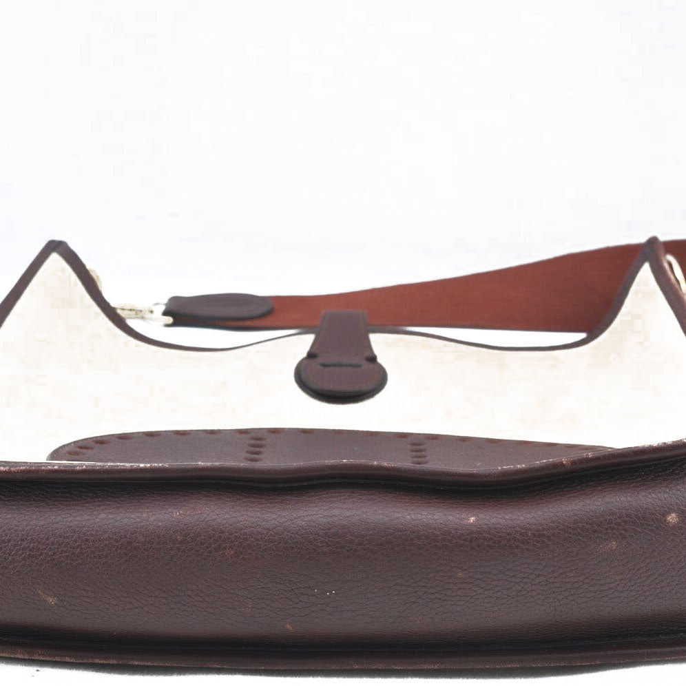 HERMES Taurillon Clemence Amazone Evelyne TPM in Dark Brown