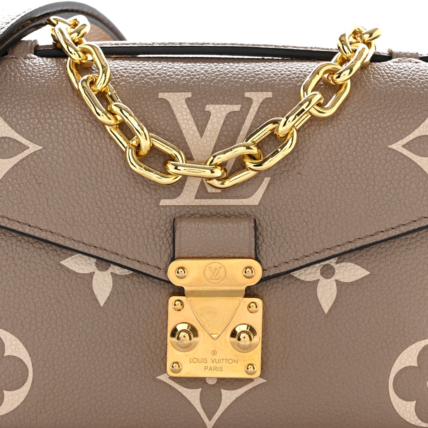 Louis Vuitton Empreinte Pochette Metis East West Bicolor Tortourelle