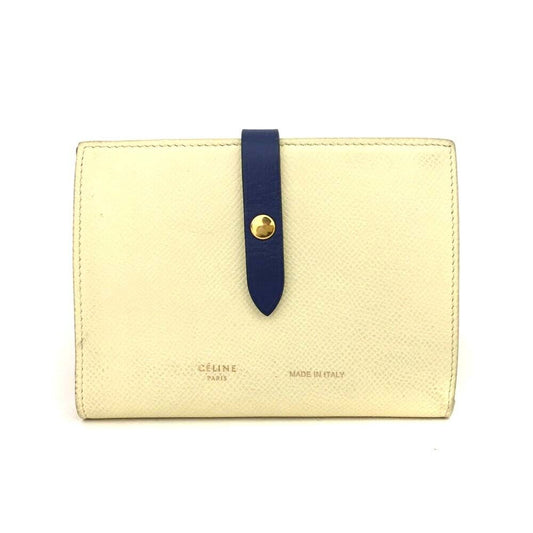 Preorder CELINE Grained Calfskin Large Multifunction Strap Wallet Yellow